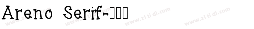 Areno Serif字体转换